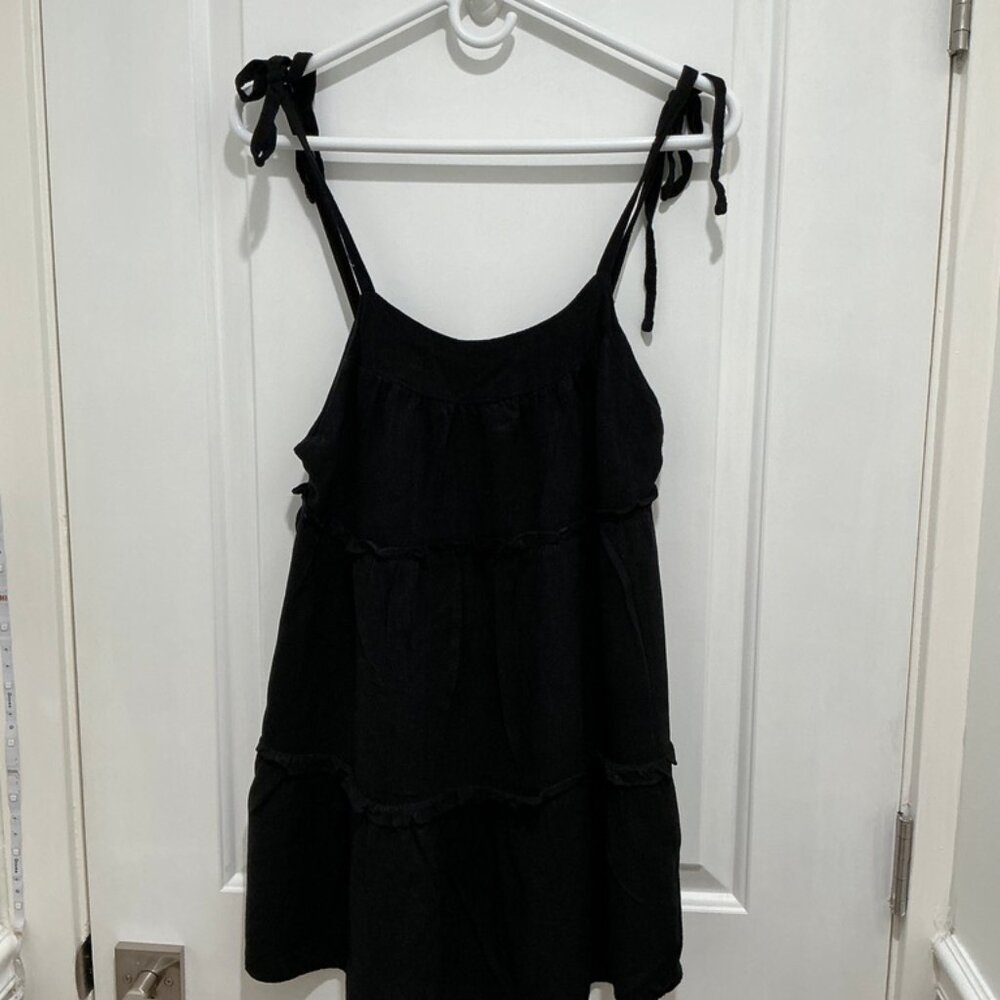 LA Hearts Girl's strap dress, Black, size Medium